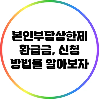 본인부담상한제 환급금, 신청 방법을 알아보자