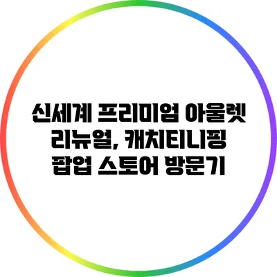 신세계 프리미엄 아울렛 리뉴얼, 캐치티니핑 팝업 스토어 방문기