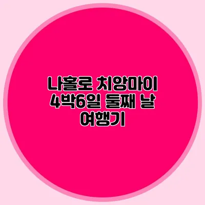 나홀로 치앙마이 4박6일 둘째 날 여행기